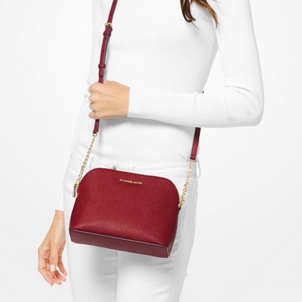Michael Kors Cindy Dome Crossbody Bag in Saffiano Leather